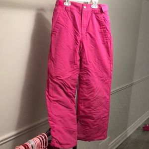 Columbia snow pants 10-12 girls pink